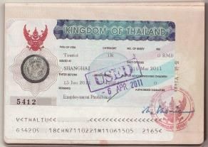 办理赴泰国旅游的签证